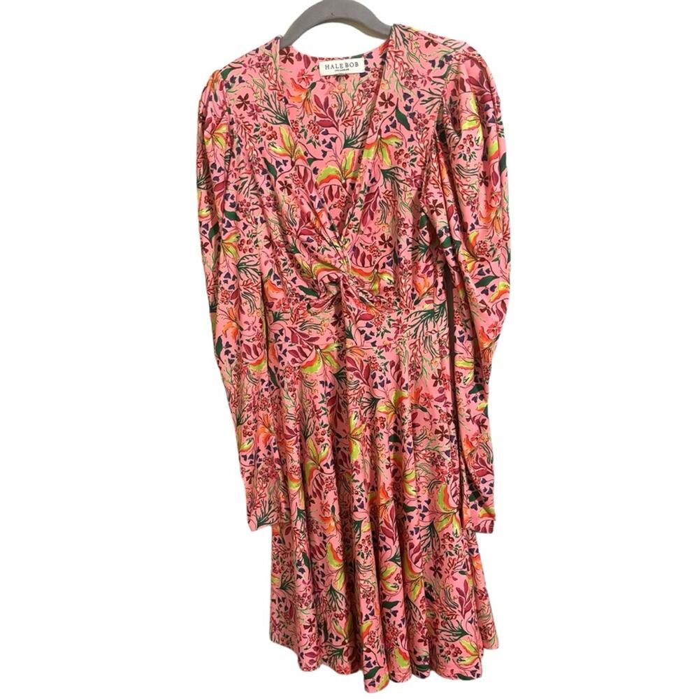 Hale Bob Los‎ Angeles Manila Jersey Floral Pink Dress XS